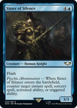 Sister of Silence (26) [40K] - MTG Single