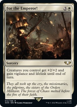 For the Emperor! (Surge Foil) (12) [40K] - MTG Single