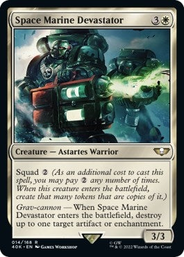 Space Marine Devastator (Surge Foil) (14) [40K] - MTG Single