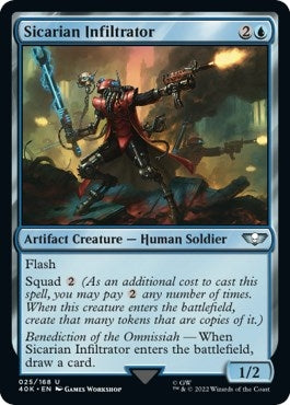 Sicarian Infiltrator (Surge Foil) (25) [40K] - MTG Single