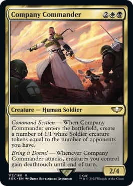 Company Commander (Surge Foil) (113) [40K] - MTG Single