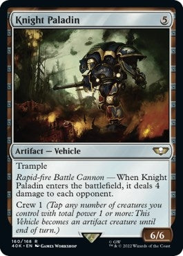 Knight Paladin (Surge Foil) (160) [40K] - MTG Single