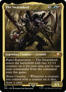 The Swarmlord (Display Commander) (Foil Etched) - Thick Stock (321) [40K] - MTG Single