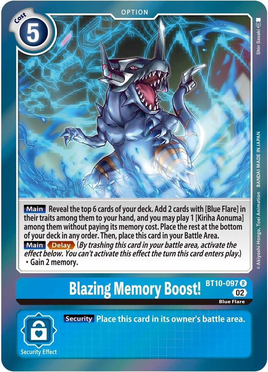 Blazing Memory Boost! (10097) [BT10] - Digimon Card Game Single