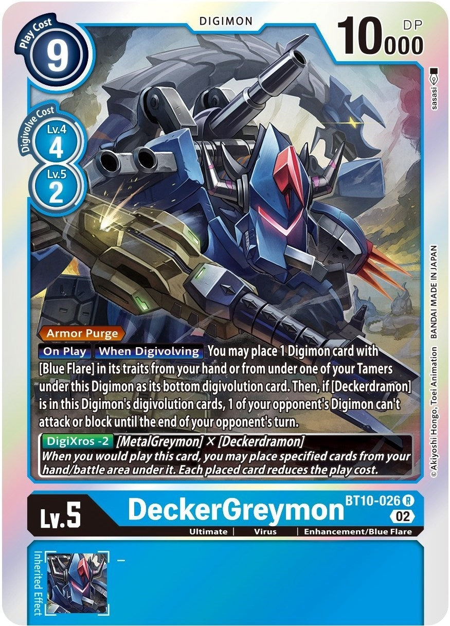 DeckerGreymon (10026) [BT10] - Digimon Card Game Single