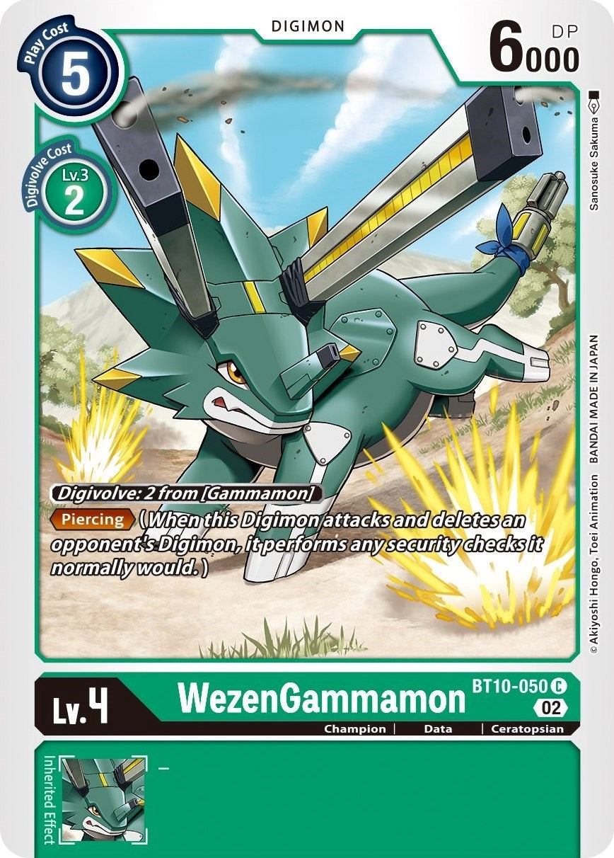 WezenGammamon (10050) [BT10] - Digimon Card Game Single