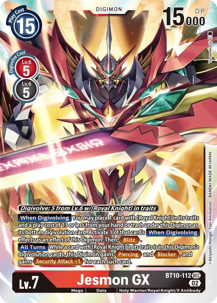 Jesmon GX (10112) [BT10] - Digimon Card Game Single