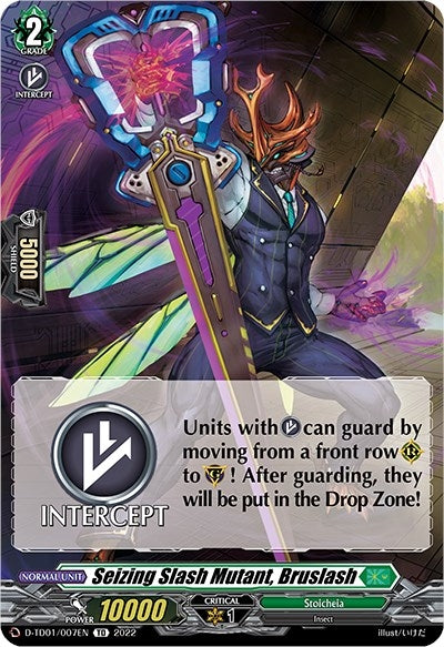 Seizing Slash Mutant Bruslash (1007) [D-TD01] - Cardfight Vanguard Single