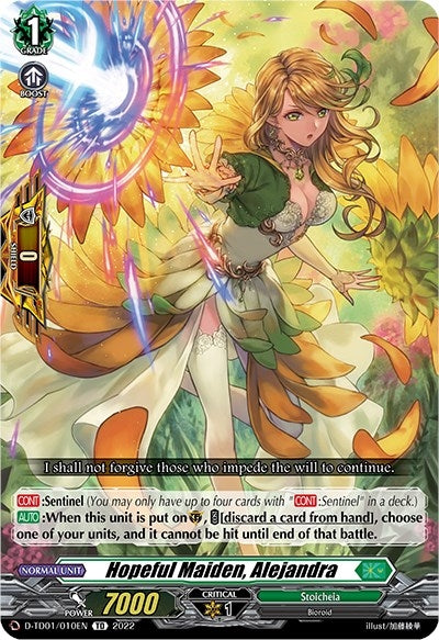 Hopeful Maiden Alejandra (1010) [D-TD01] - Cardfight Vanguard Single