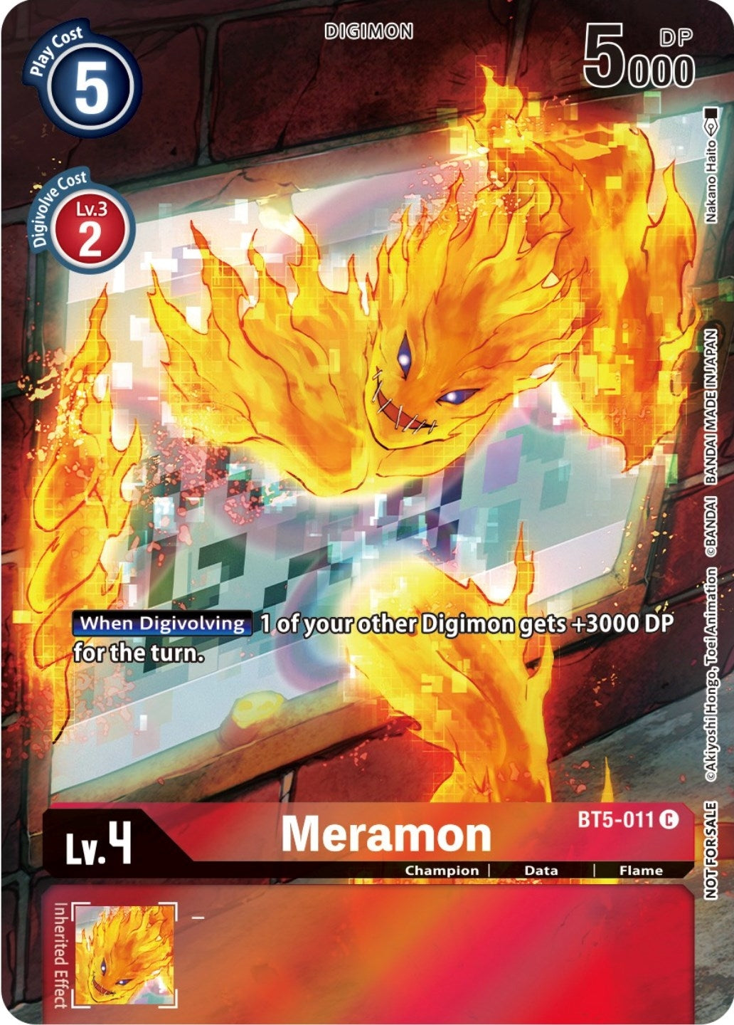 Meramon (25th Special Memorial Pack) (5011) [BT05] - Digimon Card Game Single