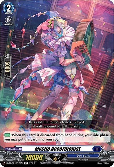 Mystic Accordionist (2007) [D-TD02] - Cardfight Vanguard Single