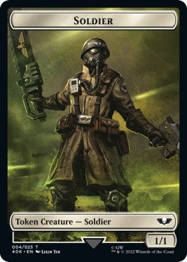 Soldier (004) // Arco-Flagellant Double-sided Token (0) [40K] - MTG Single