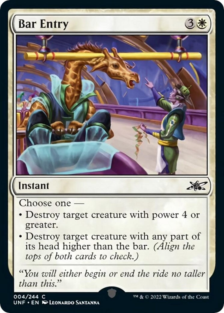 Bar Entry (4) [UNF] - MTG Single