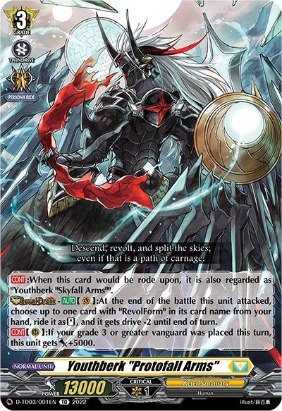 Youthberk ’Protofall Arms’ (3001) [D-TD03] - Cardfight Vanguard Single