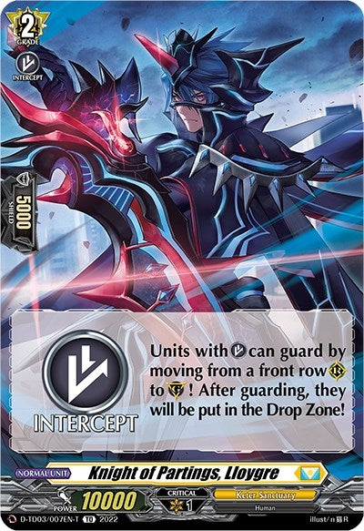 Knight of Partings Lloygre (Tutorial Card) (3007) [D-TD03] - Cardfight Vanguard Single