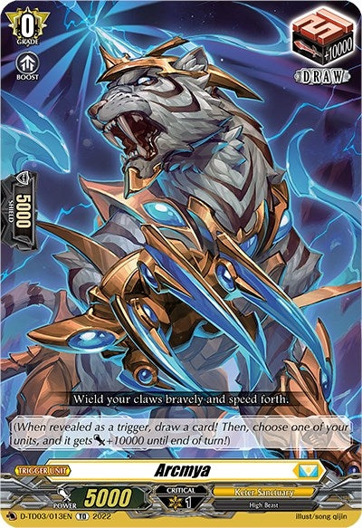 Arcmya (3013) [D-TD03] - Cardfight Vanguard Single