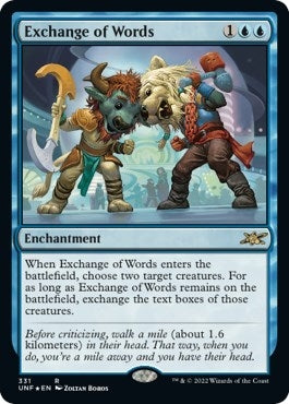 Exchange of Words (Galaxy Foil) (331) [UNF] - MTG Single