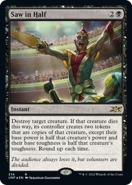 Saw in Half (Galaxy Foil) (374) [UNF] - MTG Single