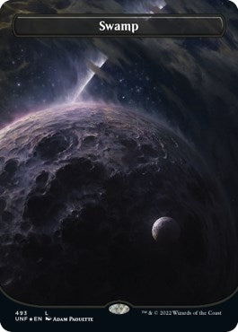 Swamp (493) (Borderless) (Galaxy Foil) (493) [UNF] - MTG Single