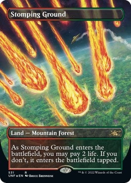 Stomping Ground (Borderless) (Galaxy Foil) (531) [UNF] - MTG Single
