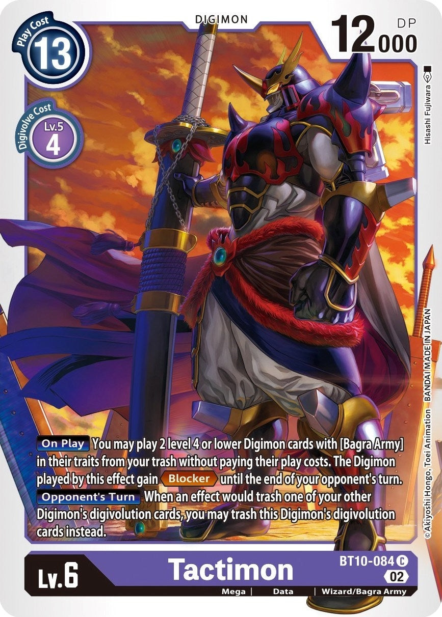 Tactimon (10084) [BT10] - Digimon Card Game Single