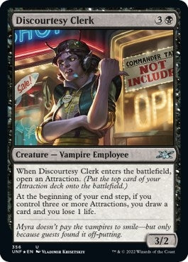 Discourtesy Clerk (Galaxy Foil) (356) [UNF] - MTG Single