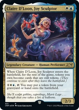 Claire D’Loon Joy Sculptor (Galaxy Foil) (451) [UNF] - MTG Single