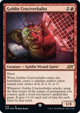 Goblin Cruciverbalist (Galaxy Foil) (396) [UNF] - MTG Single