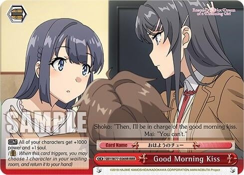 Good Morning Kiss (RRR) (77069) [SHS/W56] - Weiss Schwarz Single
