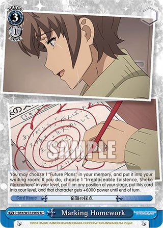 Marking Homework (77097) [SHS/W56] - Weiss Schwarz Single