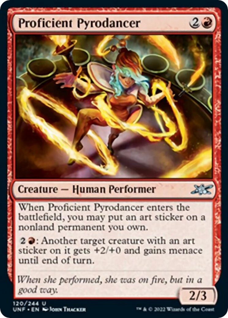 Proficient Pyrodancer (120) [UNF] - MTG Single