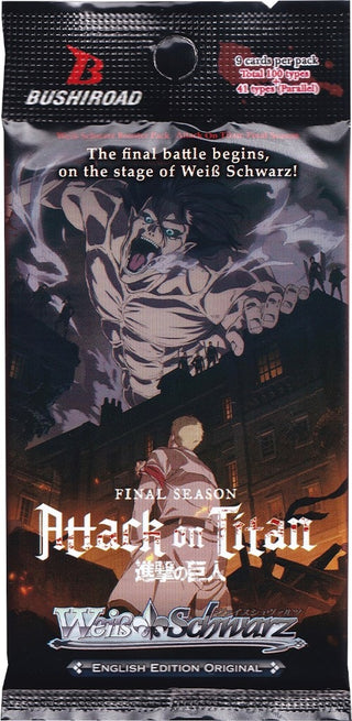 Attack on Titan: Final Season Booster Pack [AOT3] - Weiss Schwarz Sealed