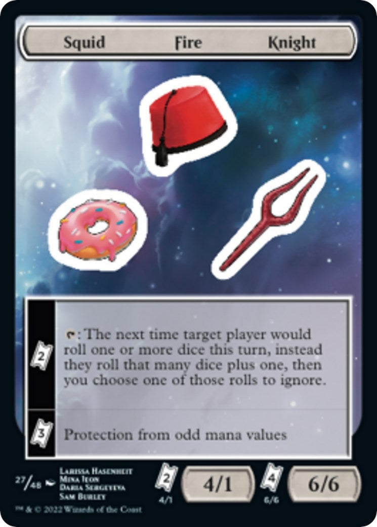 Squid Fire Knight (0) [UNF] - MTG Single