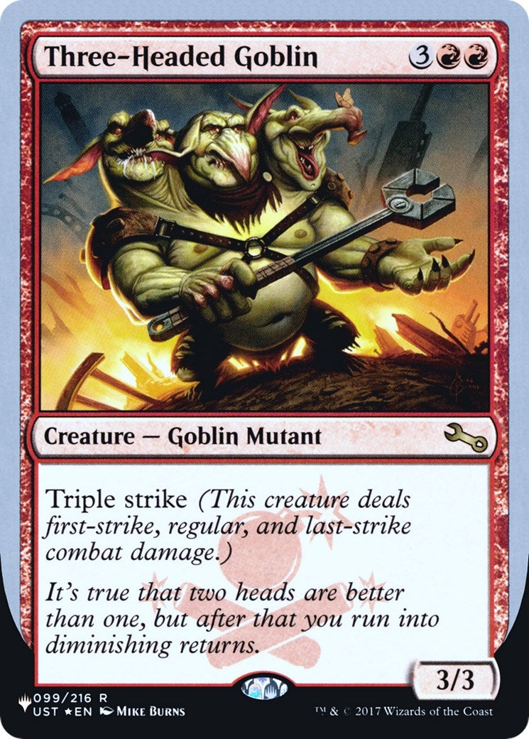 Three-Headed Goblin (99) [LIST] - MTG Single