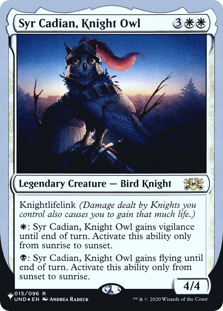 Syr Cadian Knight Owl (15) [LIST] - MTG Single