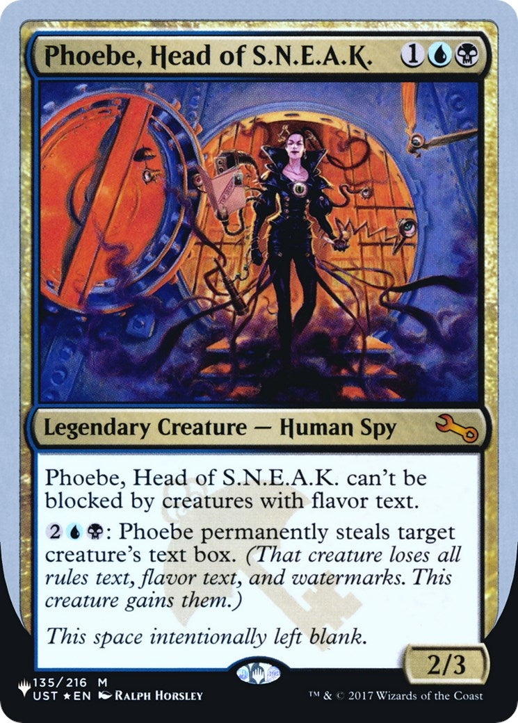 Phoebe Head of S.N.E.A.K. (135) [LIST] - MTG Single