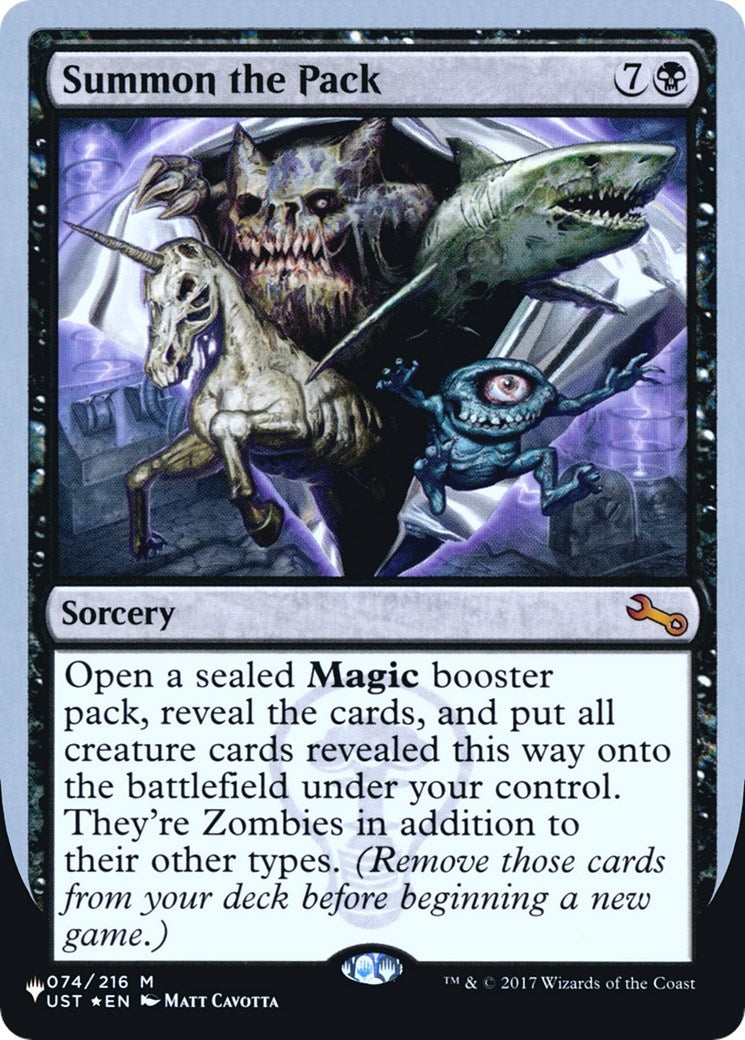 Summon the Pack (74) [LIST] - MTG Single