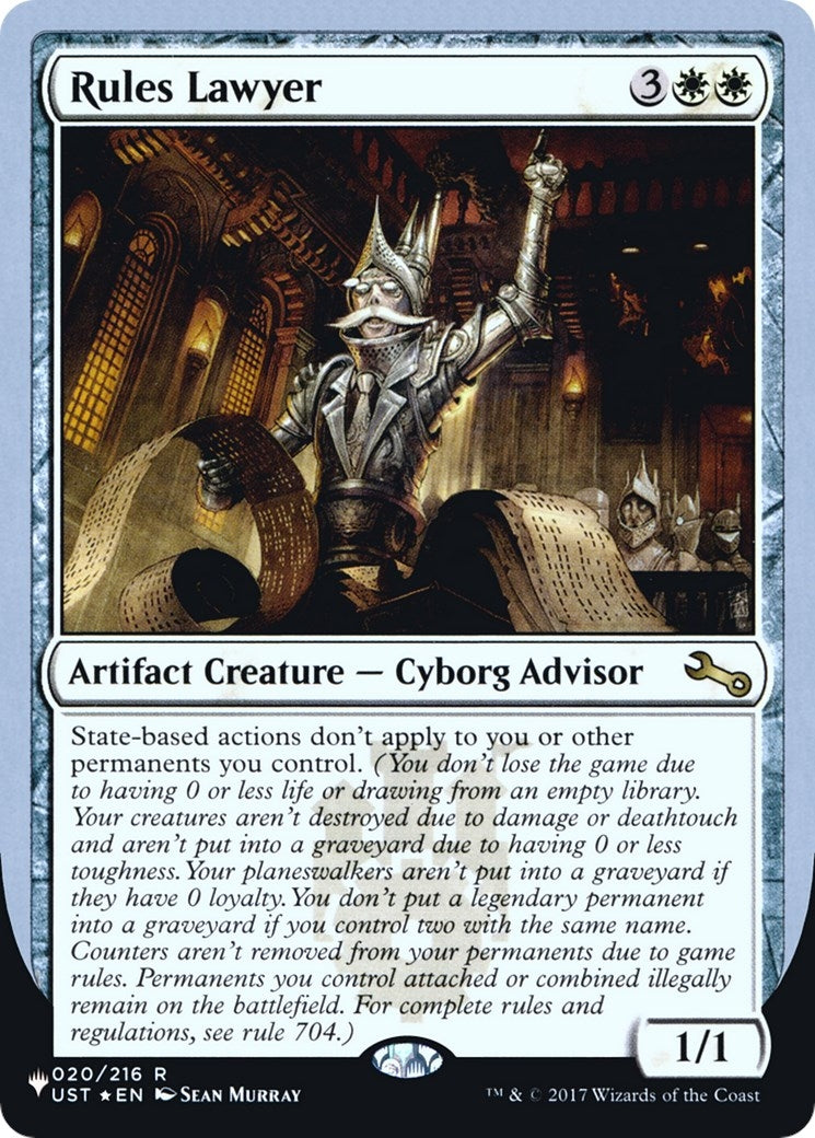 Rules Lawyer (20) [LIST] - MTG Single