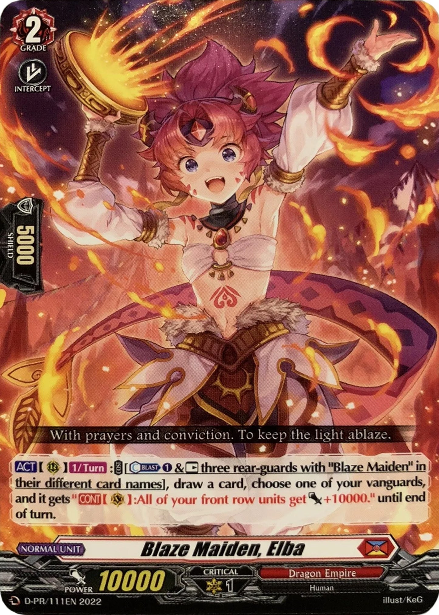 Blaze Maiden Elba (111) (111) [D-PR] - Cardfight Vanguard Single
