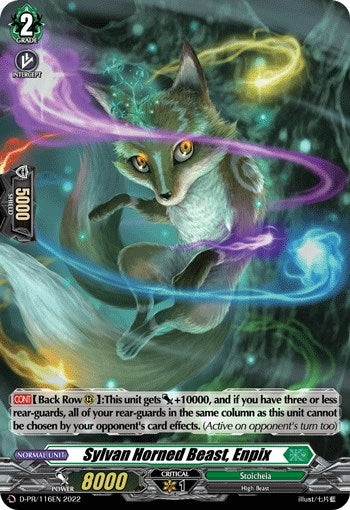 Sylvan Horned Beast Enpix (116) (Foil) (116) [D-PR] - Cardfight Vanguard Single