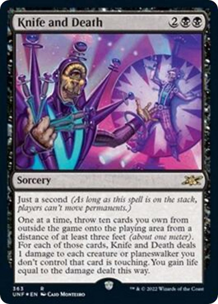 Knife and Death (Galaxy Foil) (363) [UNF] - MTG Single