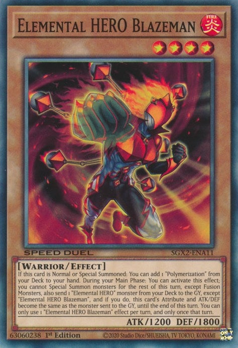 Elemental HERO Blazeman (211) (SGX2) - YuGiOh Single