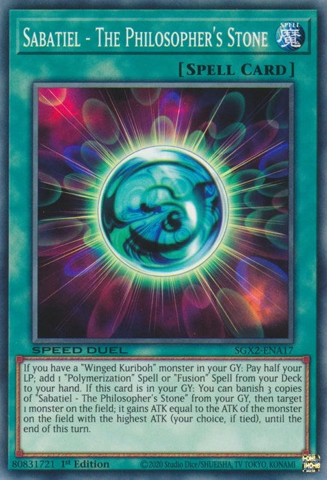Sabatiel - The Philosopher’s Stone (217) (SGX2) - YuGiOh Single