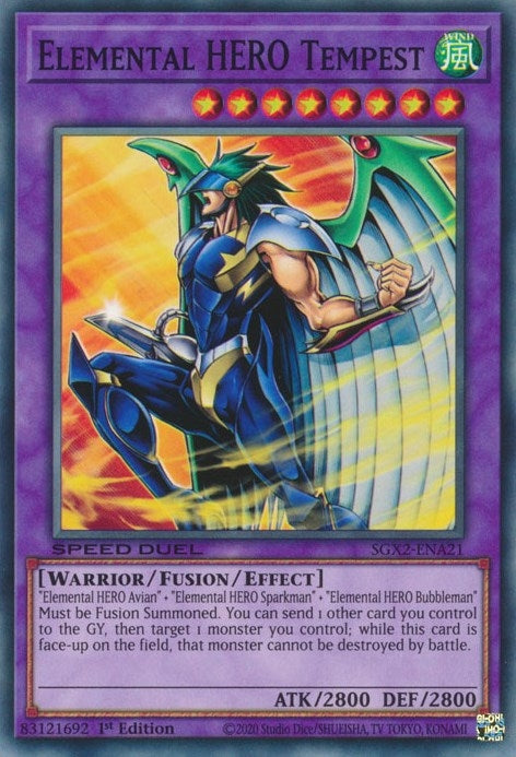 Elemental HERO Tempest (221) (SGX2) - YuGiOh Single