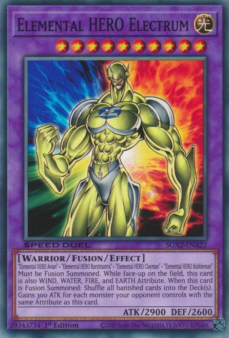 Elemental HERO Electrum (222) (SGX2) - YuGiOh Single