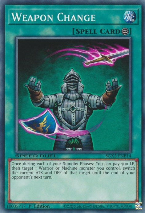 Weapon Change (214) (SGX2) - YuGiOh Single