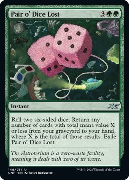 Pair o’ Dice Lost (149) [UNF] - MTG Single