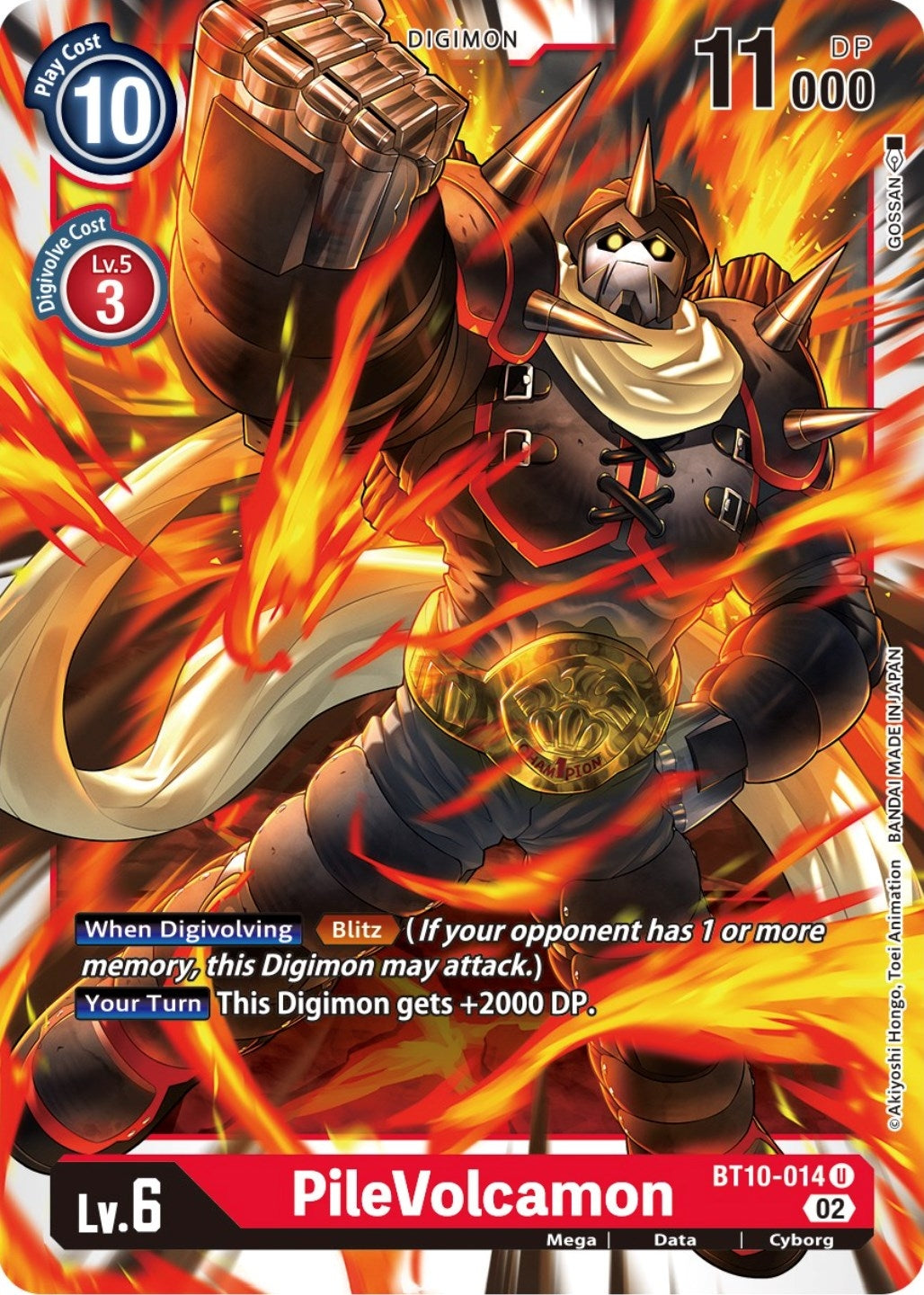 PileVolcamon (10014) [BT10] - Digimon Card Game Single
