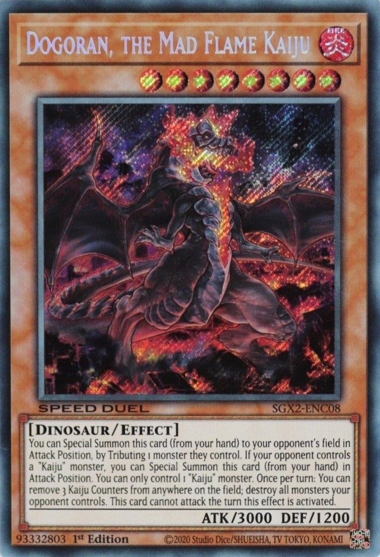 Dogoran the Mad Flame Kaiju (Secret Rare) (208) (SGX2) - YuGiOh Single