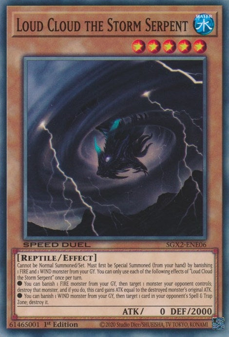 Loud Cloud the Storm Serpent (206) (SGX2) - YuGiOh Single